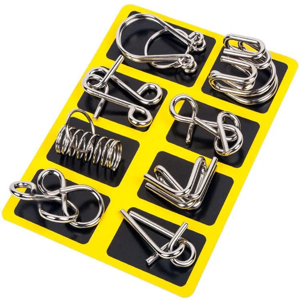 đ§ đ Metall-Puzzleringe (8 Teile) Blue Edition Gehirntrainingđđ