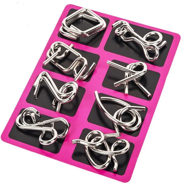 đ§ đ Metall-Puzzleringe (8 Teile) Blue Edition Gehirntrainingđđ