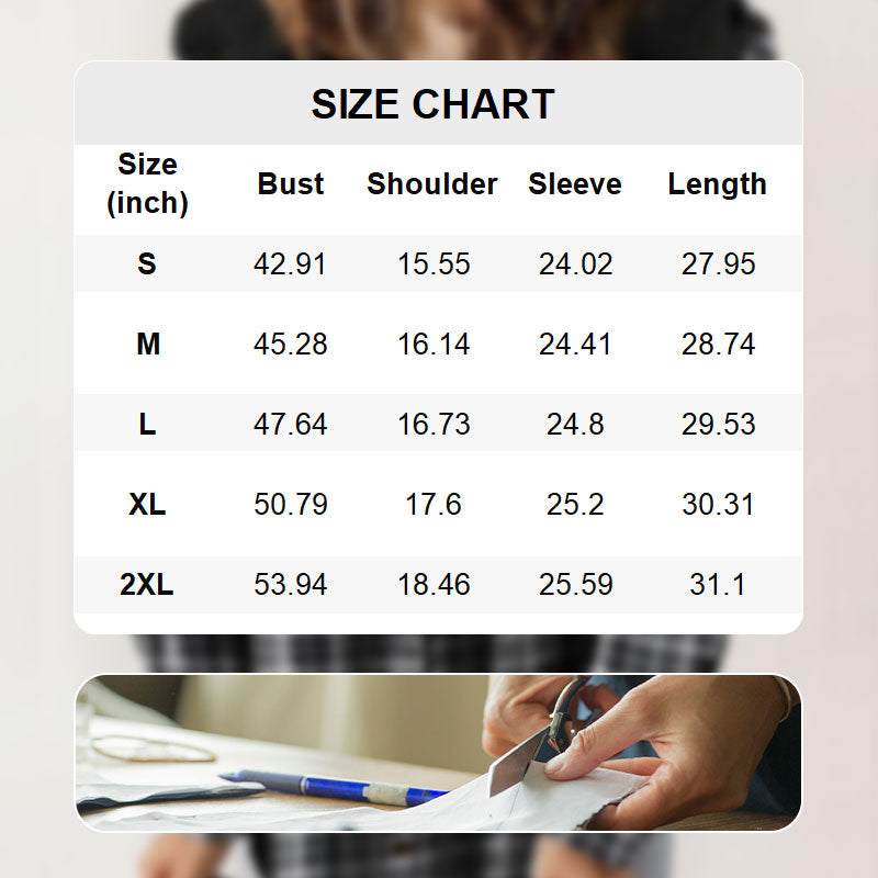 Trendige karierte Winterjacke mit Kapuze für Frauen