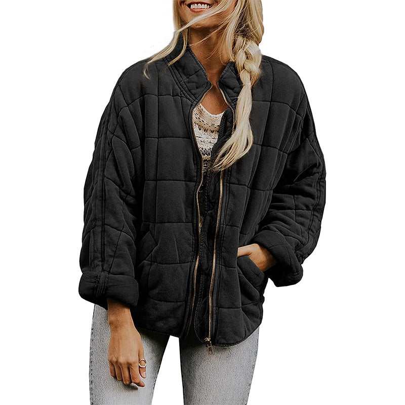 🎀Neu eingetroffen - Steppjacke mit Reißverschluss für Damen