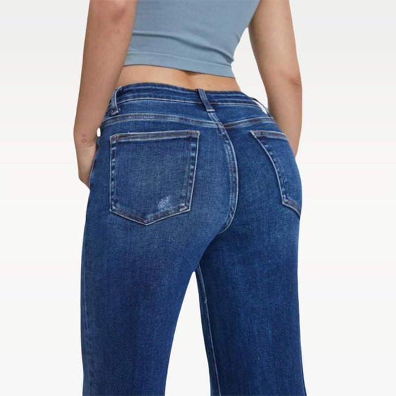 Lockere Jeans mit mittelhohem bis niedrigem Bund