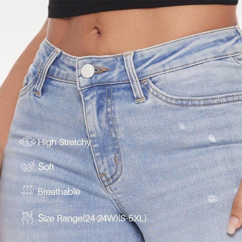 Lockere Jeans mit mittelhohem bis niedrigem Bund