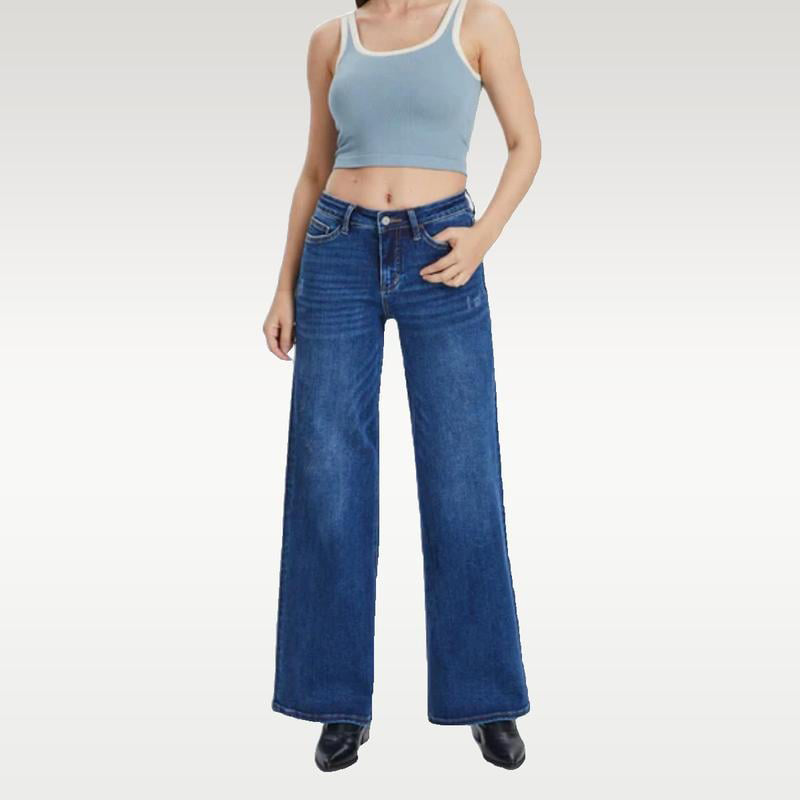 Lockere Jeans mit mittelhohem bis niedrigem Bund