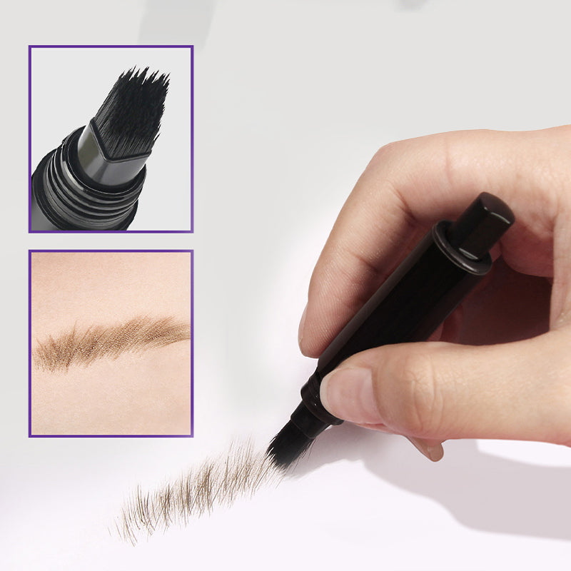 💋Heißer Verkauf💋Abgewinkelter Pinsel & Dip Flüssiger Augenbrauenstift
