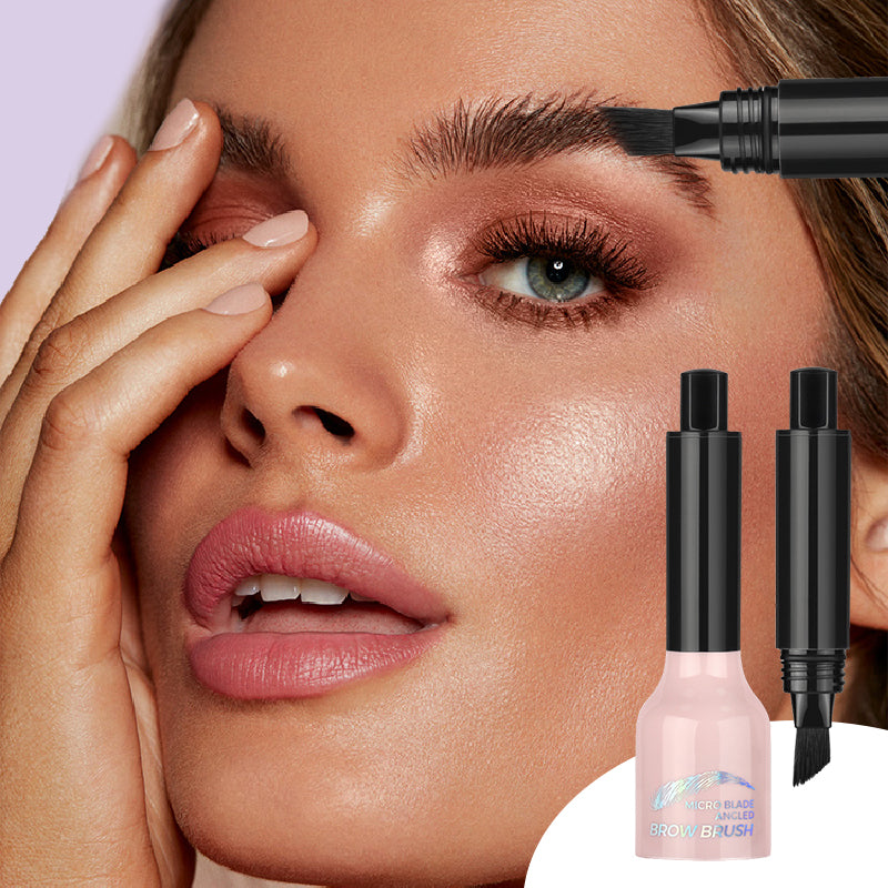💋Heißer Verkauf💋Abgewinkelter Pinsel & Dip Flüssiger Augenbrauenstift