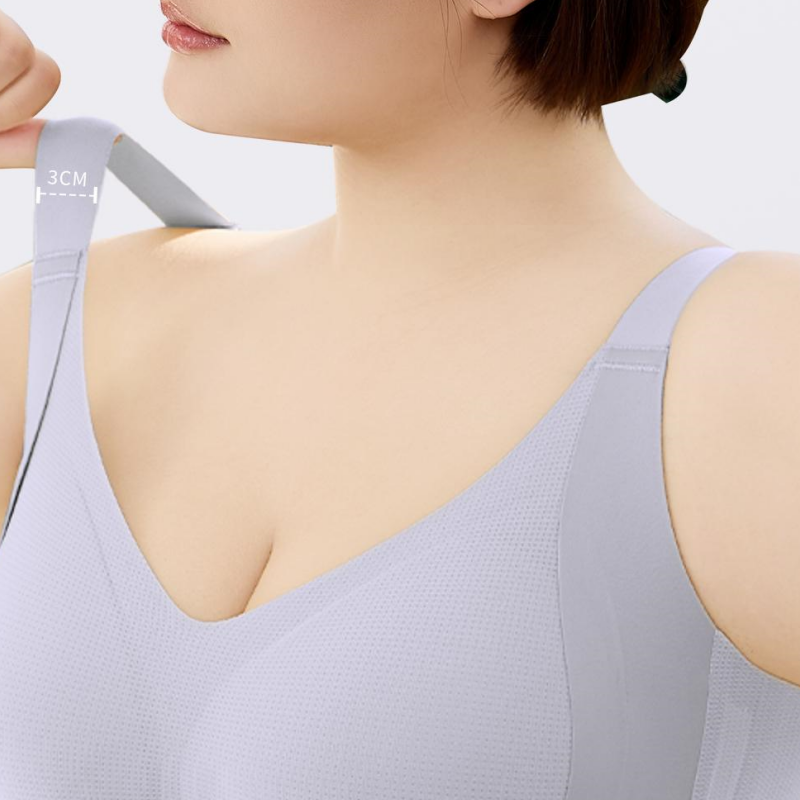 Damen ungenähtes, unterstützendes Wireless-BH in Plus-Size
