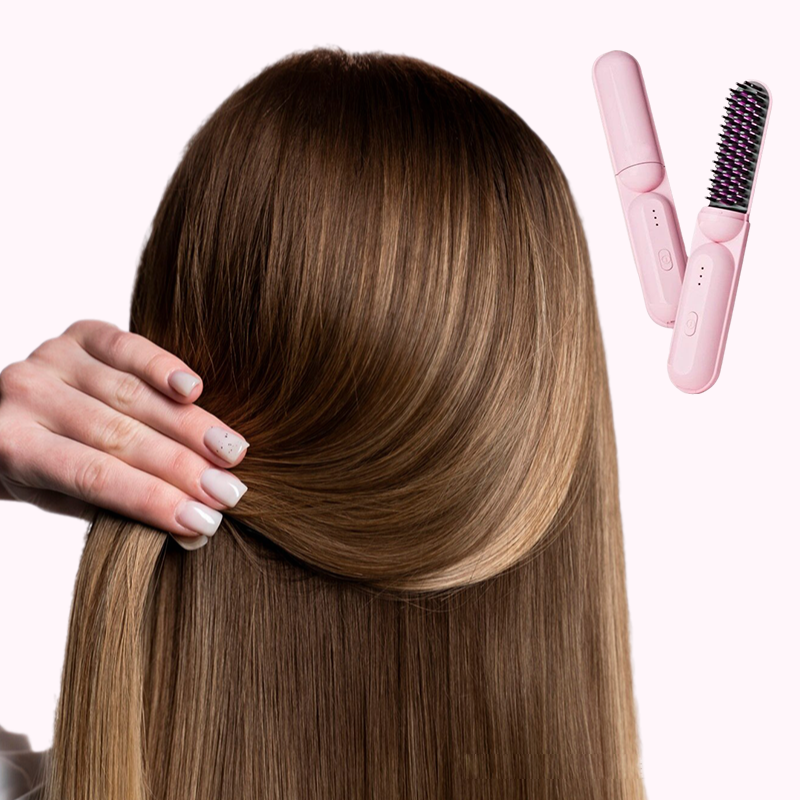 💇♀️ 50% RABATT HEISSER VERKAUF! ✨ Glättungskamm für Lockiges & Glattes Haar - Salon-Resultate mit Gleichmäßiger Wärmeverteilung & Anti-Burn-Schutz 🌟🔥