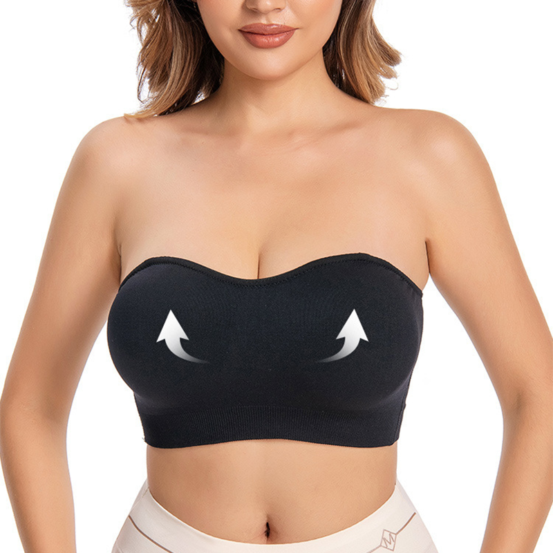 Damen Bandeau-BH ohne Bügel mit abnehmbaren Trägern