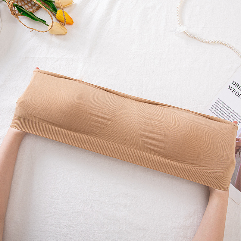 Damen Bandeau-BH ohne Bügel mit abnehmbaren Trägern