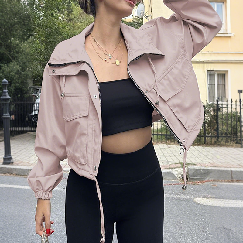 Damen lässige leichte Kurzjacke