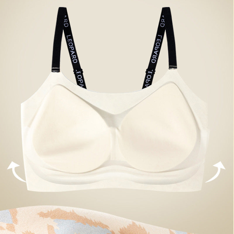 Nahtloses Unterwäsche-Set mit Leopardenmuster für Damen (BH & Slip)