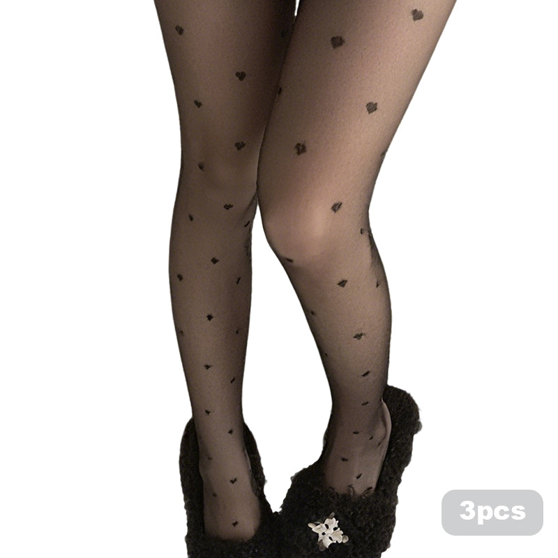 Leichte, transparente Strumpfhose mit Muster für Damen