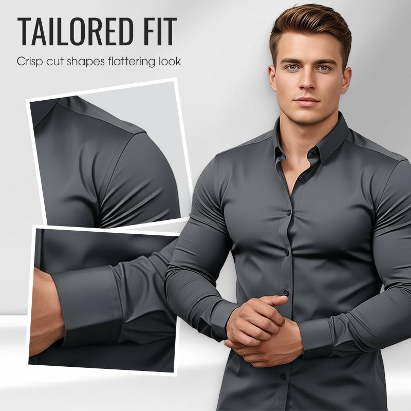 đ„LAST DAY SALE 50% OFFđ„Men's Solid Color Lapel Long Sleeve Button-Down Shirts