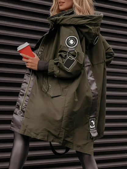 💜Herbst 2025 Neuheiten 💜 Damenjacke mit langen Ärmeln und Kapuze