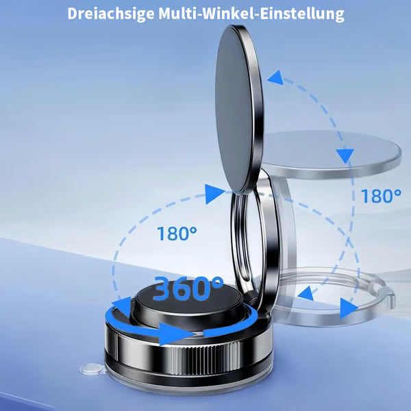 🔥Mehr kaufen mehr sparen🔄🚗360° verstellbarer magnetischer Handyhalter mit Saugnapf📱