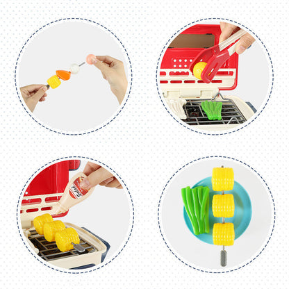 Kinder-Grillspiel-Set mit Rauch & Musik