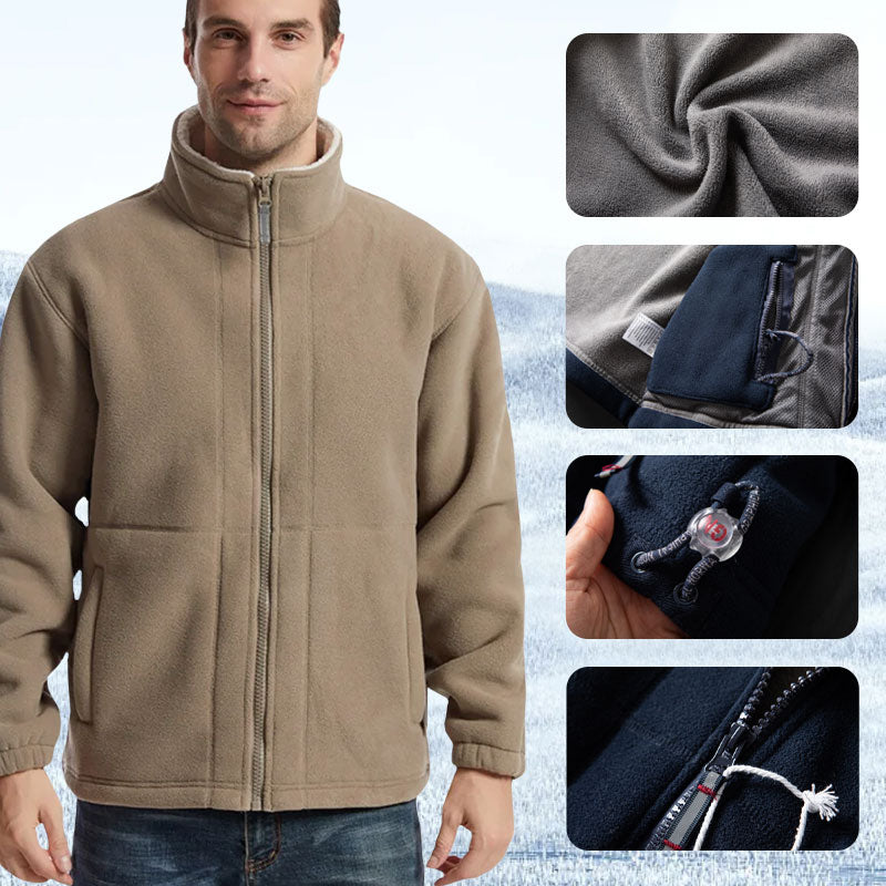 🔥Herrenjacke mit doppelseitigem Fleece