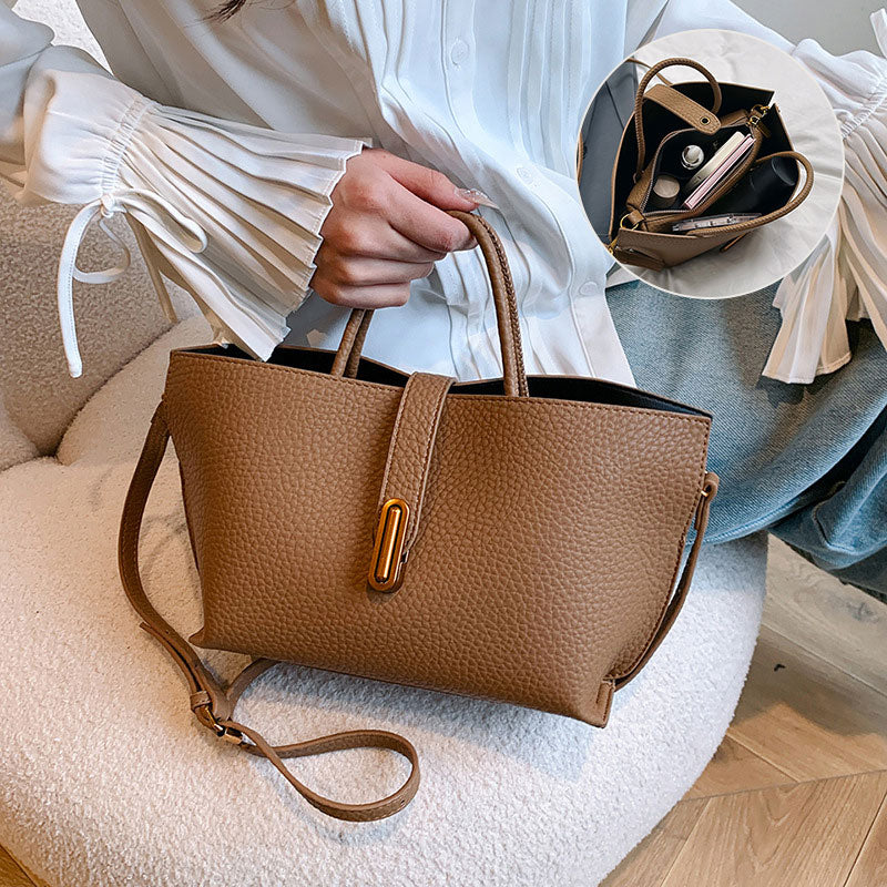 🌸49% Rabatt🌸💎Elegante, einfarbige Damenhandtasche im französischen Stil