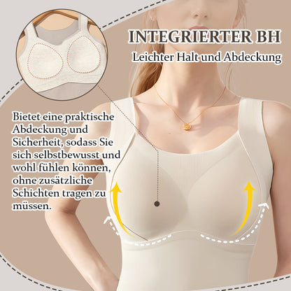 🌟Verdicktes, warmes Tanktop mit integrierter BH-Einlage