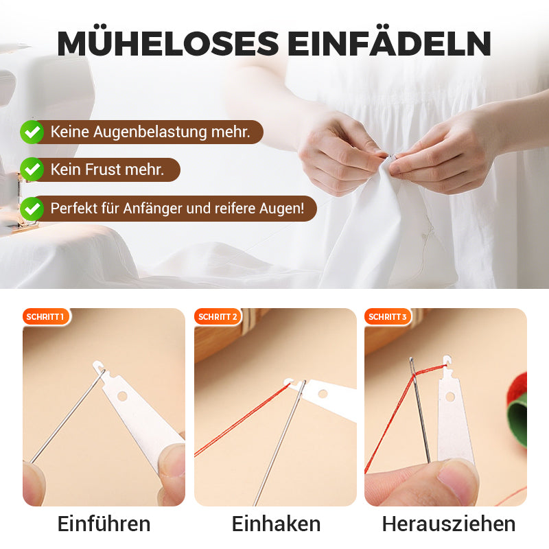 🧵✨37-teiliges Set: Große Augen-Nähnadeln