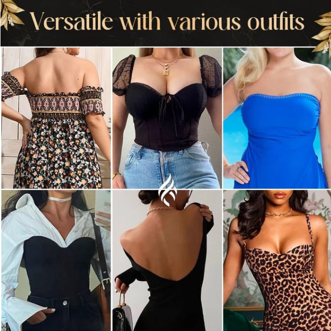 Trägerloser BH mit tiefem Rückenausschnitt