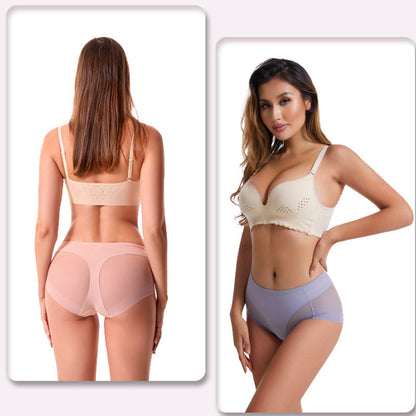 🌸Zeitlich begrenzt 50% RABATT🌸Hoch taillierte, nahtlose Formhöschen aus Ice Silk (4 Stück)