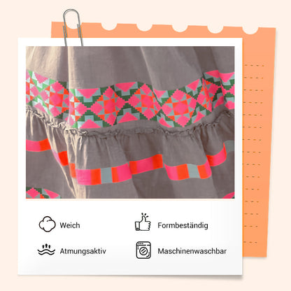 Lässiges Damen V-Ausschnitt Vintage Streifenmuster Ärmelloses Kleid