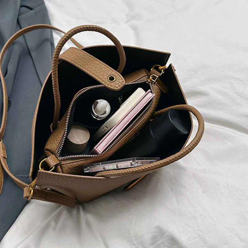 🌸49% Rabatt🌸💎Elegante, einfarbige Damenhandtasche im französischen Stil