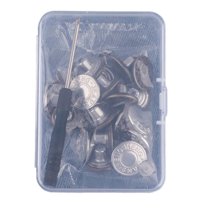 Abnehmbares Jeansknöpfe-Set ohne Nähen