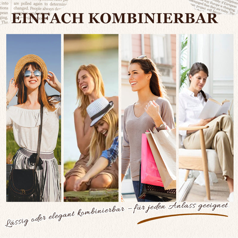 Damen lässiges Langarm-Oberteil mit Rundhalsausschnitt