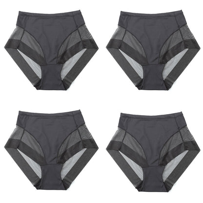🌸Zeitlich begrenzt 50% RABATT🌸Hoch taillierte, nahtlose Formhöschen aus Ice Silk (4 Stück)