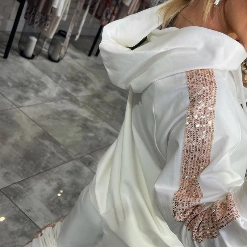 ✨Herbst-Neuankünfte Begrenzte Zeit 50% Rabatt✨Damen Kapuzenoberteile mit Kordelzug ＆ Hosen 2-Teiliges Set