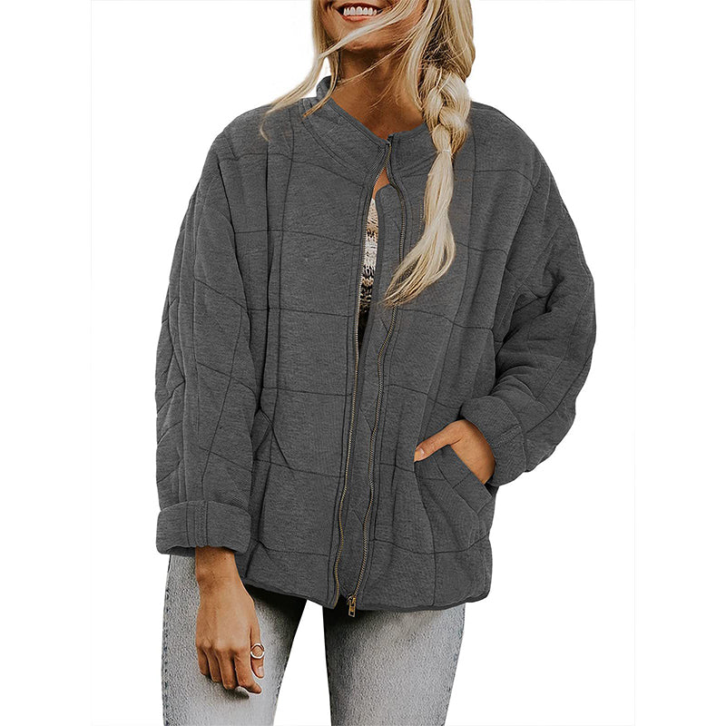 🎀Neu eingetroffen - Steppjacke mit Reißverschluss für Damen