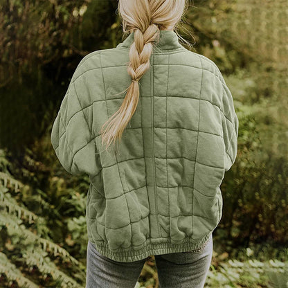 🎀Neu eingetroffen - Steppjacke mit Reißverschluss für Damen