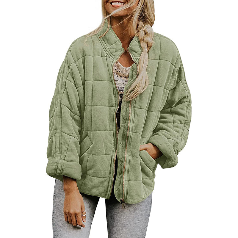 🎀Neu eingetroffen - Steppjacke mit Reißverschluss für Damen