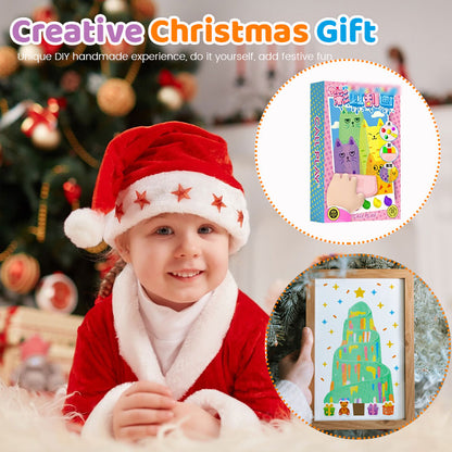 🎄Kerstpromoties🎅20Pcs/Set DIY Rainbow Scratch Art🎄