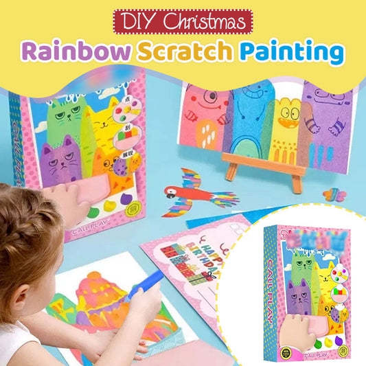 🎄Kerstpromoties🎅20Pcs/Set DIY Rainbow Scratch Art🎄