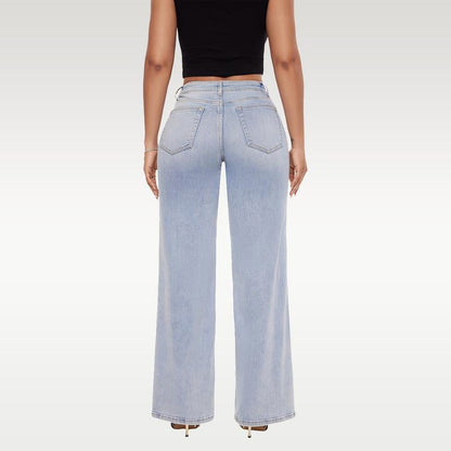 Lockere Jeans mit mittelhohem bis niedrigem Bund