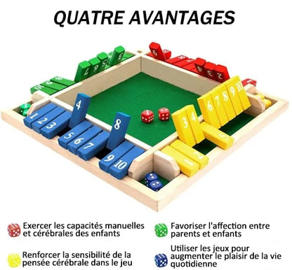 SHUT THE BOX - HOLZWÜRFEL-BRETTSPIEL🔥Viel Spaß beim Spielen mit Kindern