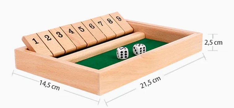 SHUT THE BOX - HOLZWÜRFEL-BRETTSPIEL🔥Viel Spaß beim Spielen mit Kindern
