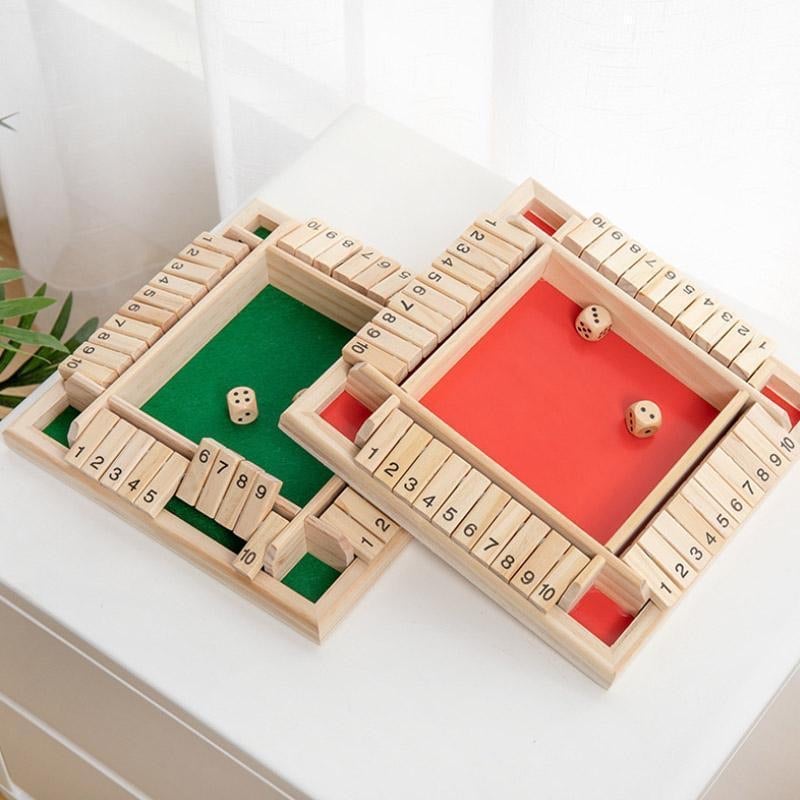 SHUT THE BOX - HOLZWÜRFEL-BRETTSPIEL🔥Viel Spaß beim Spielen mit Kindern