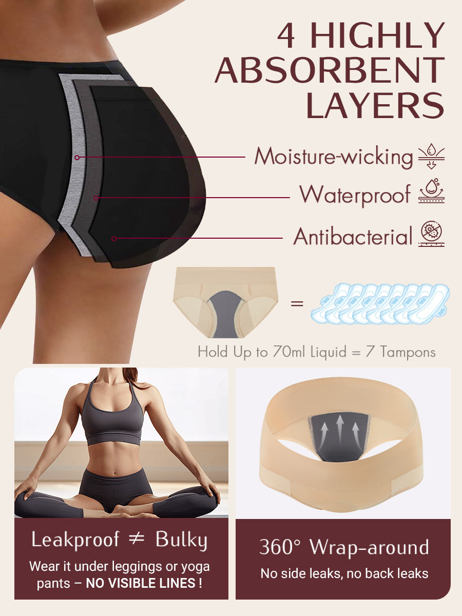 LOSWIE®Women's High-Absorbency ZeroLeak Panties
