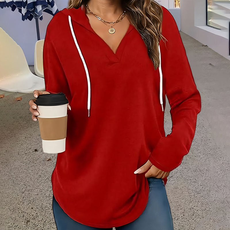 👕 ✨Einfacher einfarbiger Hoodie mit Reißverschluss: Warm, bequem und vielseitig kombinierbar!