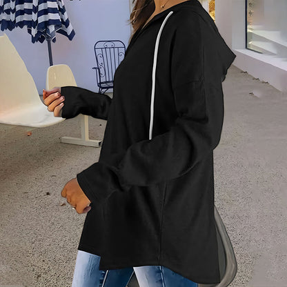 👕 ✨Einfacher einfarbiger Hoodie mit Reißverschluss: Warm, bequem und vielseitig kombinierbar!