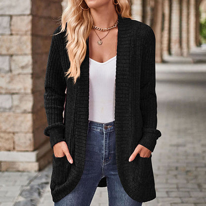 Vielseitige Damen-Strickjacke mit lockerer Passform