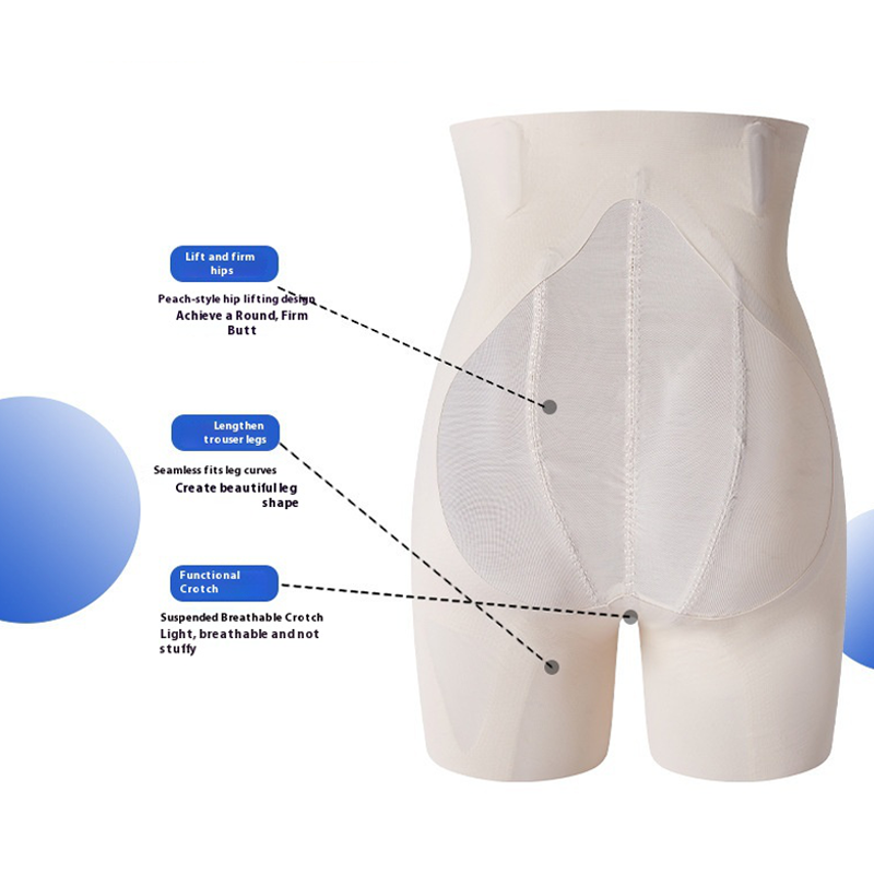 Hochgeschnittene Shapewear-Shorts mit Po-Lifting-Effekt