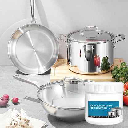 🔥 Pasta-verwijderaar voor aangebrand kookgerei – Dieptereiniging voor potten/pannen zonder krassen, verwijdert vet en verkolingen in 5 minuten 🧽✨