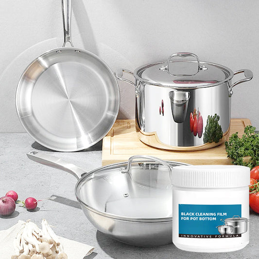 🔥 Pasta-verwijderaar voor aangebrand kookgerei – Dieptereiniging voor potten/pannen zonder krassen, verwijdert vet en verkolingen in 5 minuten 🧽✨