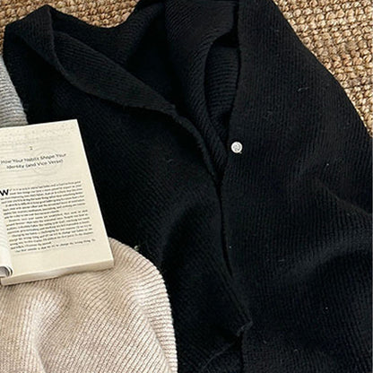 ✨ Damen Elegante Strick-Cardigan-Cape · Warme Modische Strickjacke mit Cape-Design