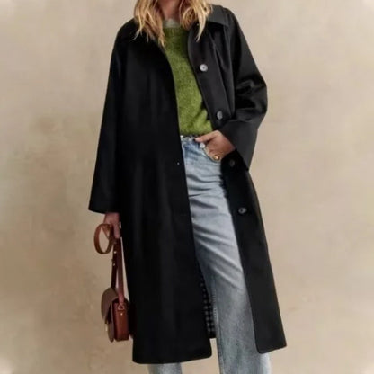 Einreihiger Trenchcoat mit Hemdkragen für Damen